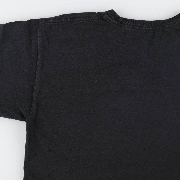 THE BEATLES Band T-shirt, Men's L size cotton black type Vintage Second Hand