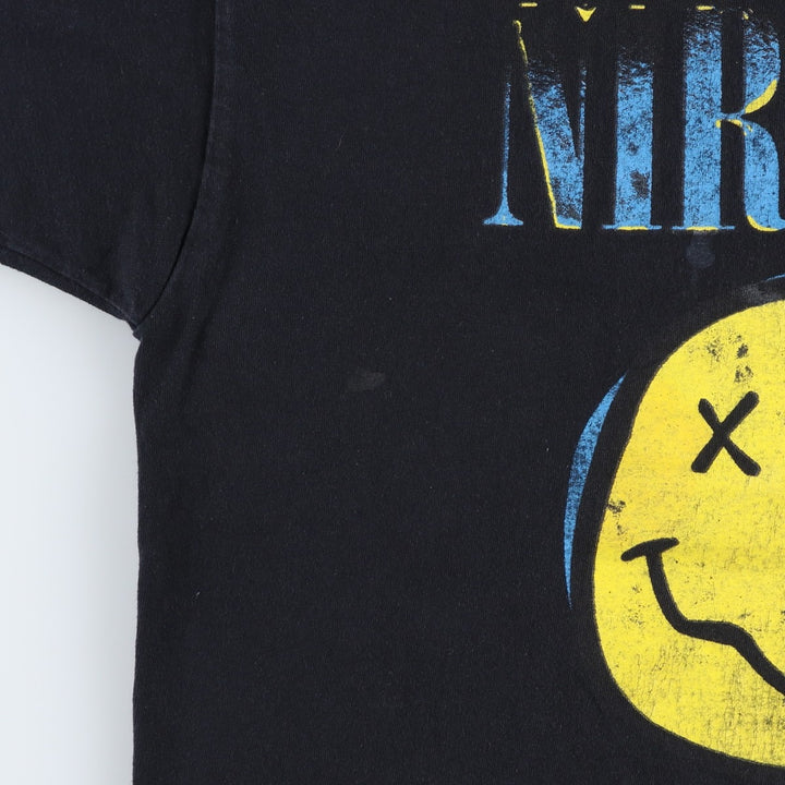 NIRVANA Nirvana Band T-shirt, Band T, Men's XL size unclear black type Vintage Second Hand
