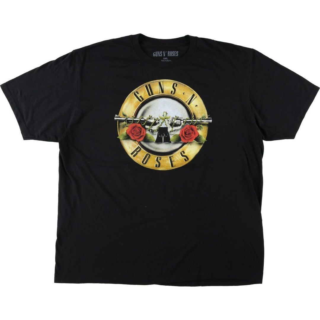 GUNS N' ROSES Guns N' Roses Band T-Shirt Band Tee Men's XXL cotton black type Vintage Second Hand