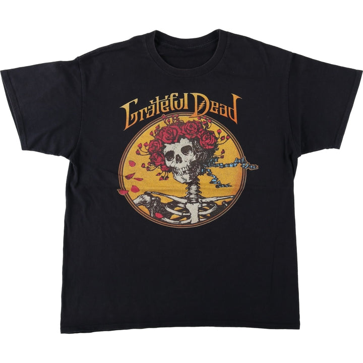 GRATEFUL DEAD Grateful Dead Band T-shirt Band T Men's L size unclear black type Vintage Second Hand