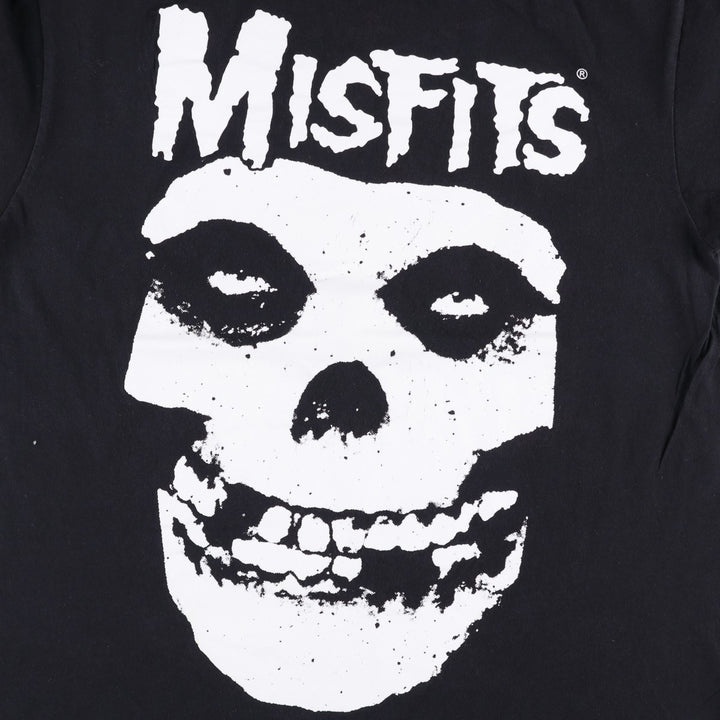 MISFITS Misfits Band T-shirt, Band T, Men's L size cotton black type Vintage Second Hand