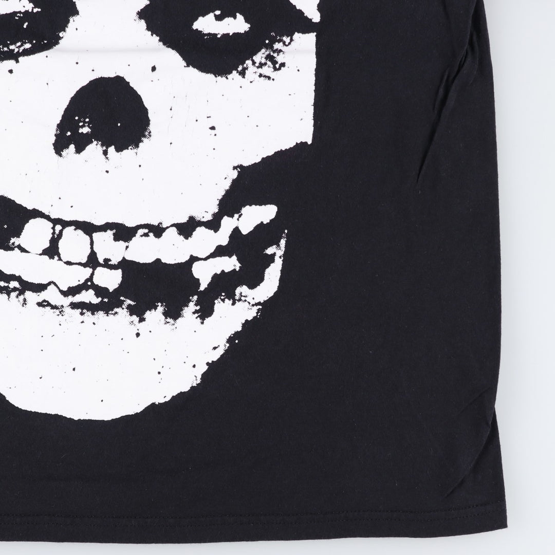 MISFITS Misfits Band T-shirt, Band T, Men's L size cotton black type Vintage Second Hand