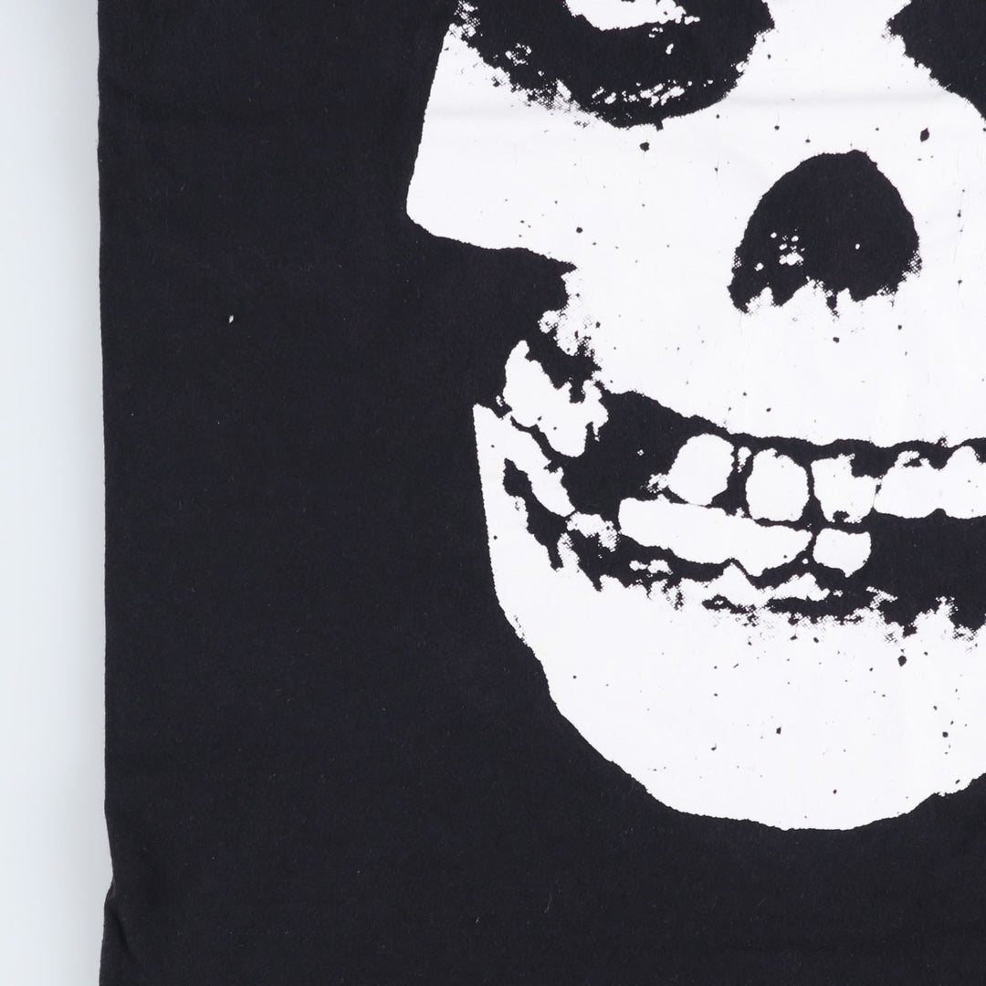 MISFITS Misfits Band T-shirt, Band T, Men's L size cotton black type Vintage Second Hand