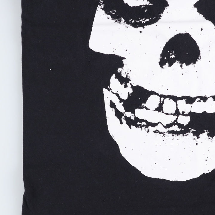 MISFITS Misfits Band T-shirt, Band T, Men's L size cotton black type Vintage Second Hand