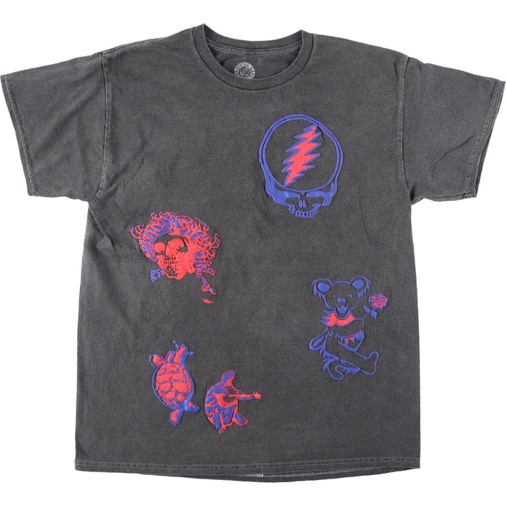 RIPPLE GRATEFUL DEAD Band T-shirt (Men's size L equivalent) cotton Charcoal Vintage Second Hand
