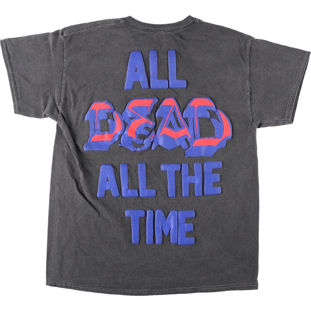 RIPPLE GRATEFUL DEAD Band T-shirt (Men's size L equivalent) cotton Charcoal Vintage Second Hand