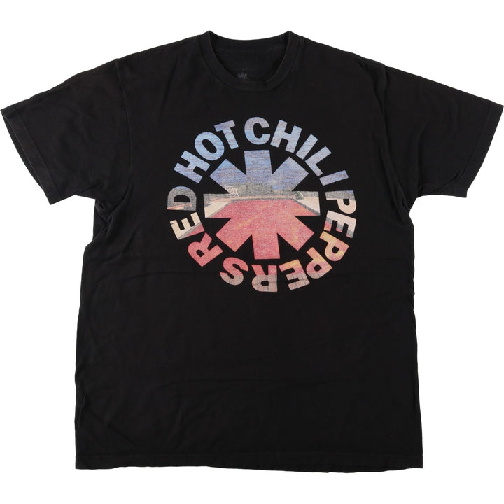 RED HOT CHILI PEPPERS Red Hot Chili Peppers Band T-shirt Band T Men's M size unclear black type Vintage Second Hand