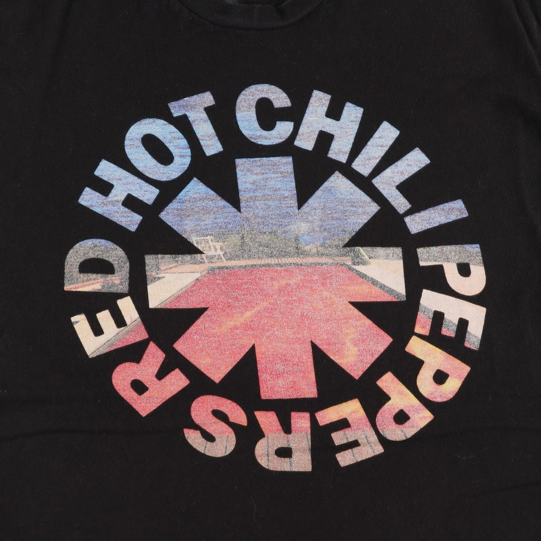 RED HOT CHILI PEPPERS Red Hot Chili Peppers Band T-shirt Band T Men's M size unclear black type Vintage Second Hand