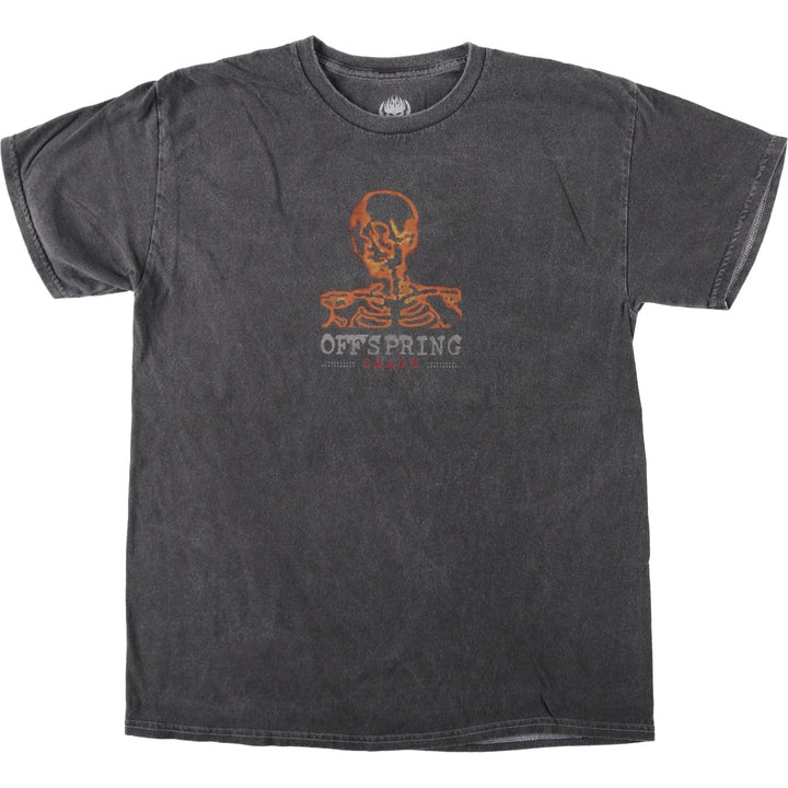 The Offspring band t-shirt, men's size L (approx.) cotton Charcoal Vintage Second Hand