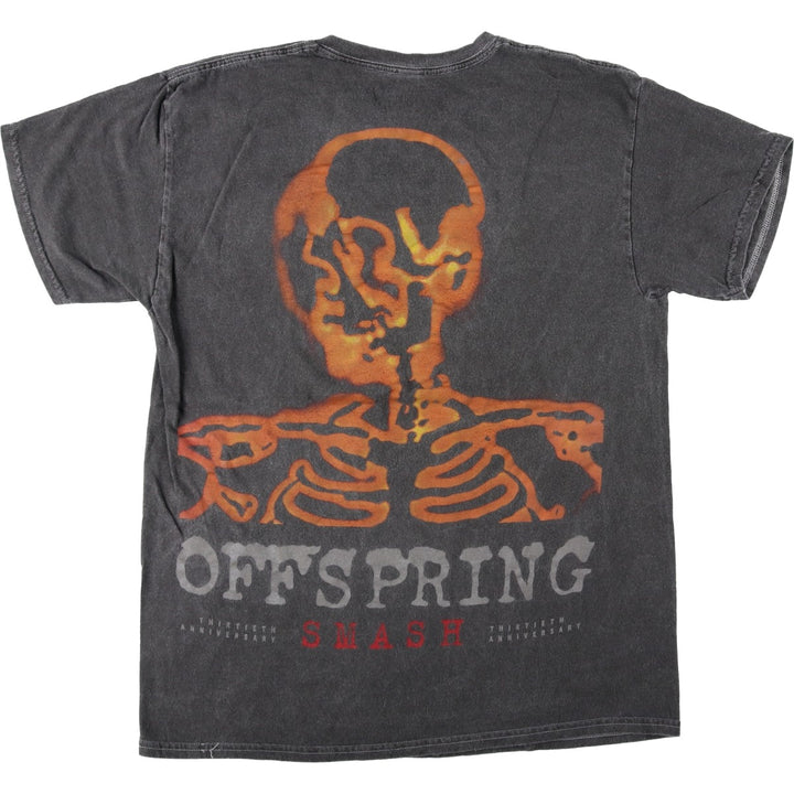 The Offspring band t-shirt, men's size L (approx.) cotton Charcoal Vintage Second Hand
