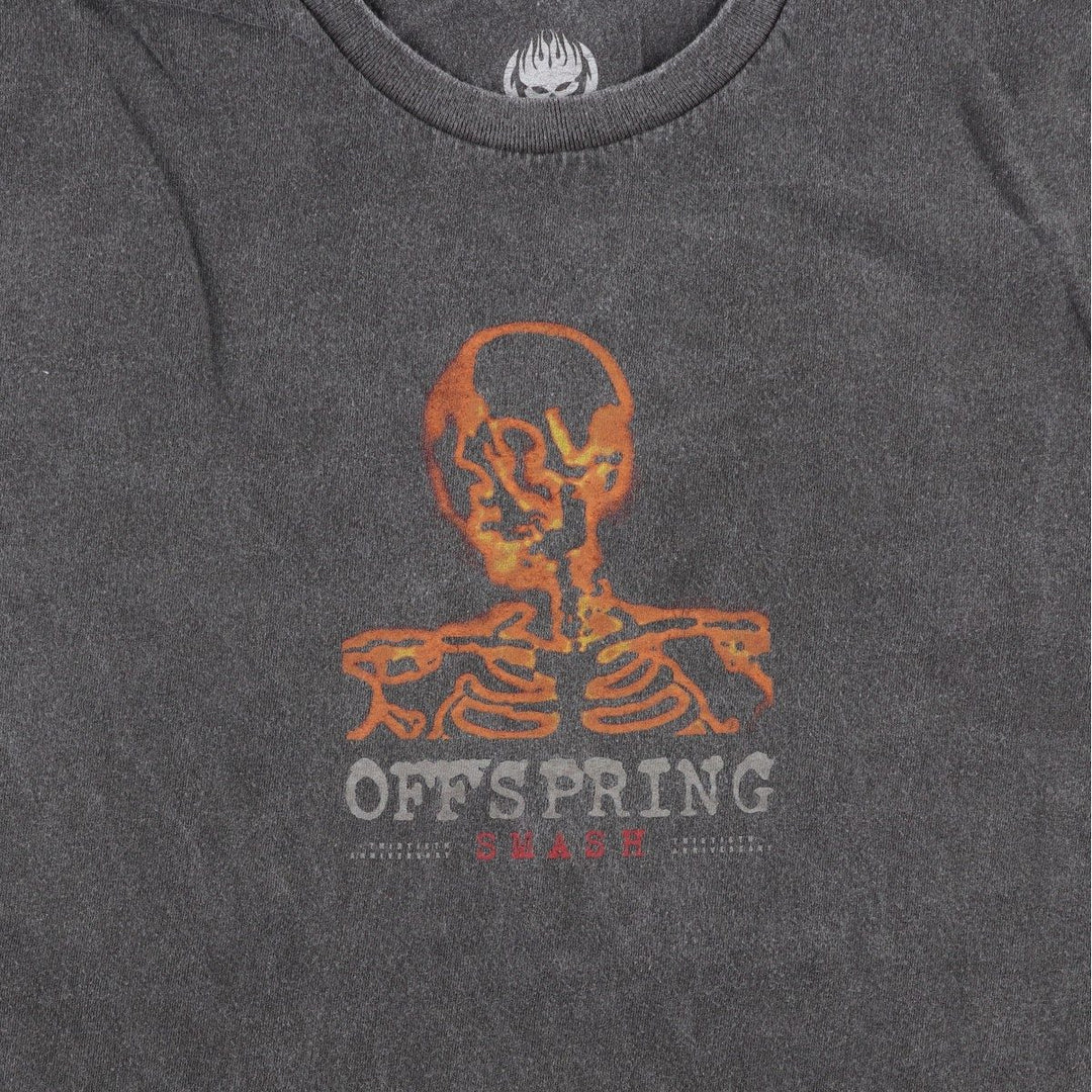 The Offspring band t-shirt, men's size L (approx.) cotton Charcoal Vintage Second Hand
