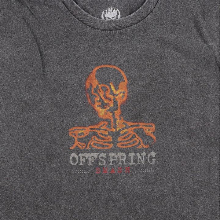 The Offspring band t-shirt, men's size L (approx.) cotton Charcoal Vintage Second Hand