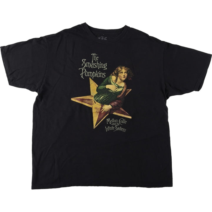 THE SMASHING PUMPKINS Smashing Pumpkins Band T-shirt Band T Men's XXL equivalent cotton black type Vintage Second Hand