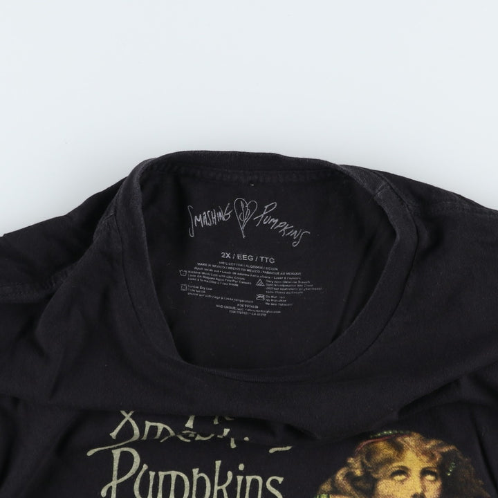 THE SMASHING PUMPKINS Smashing Pumpkins Band T-shirt Band T Men's XXL equivalent cotton black type Vintage Second Hand
