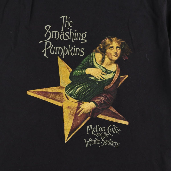 THE SMASHING PUMPKINS Smashing Pumpkins Band T-shirt Band T Men's XXL equivalent cotton black type Vintage Second Hand