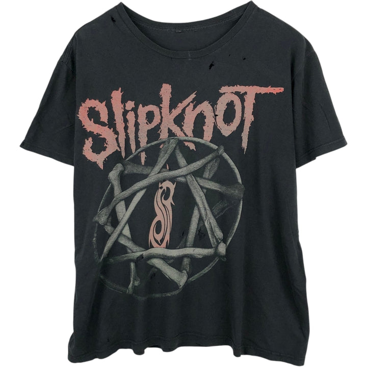 Slipknot Band T-shirt, Band T, Men's XL size unclear black type Vintage Second Hand