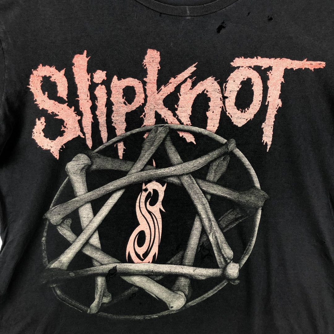 Slipknot Band T-shirt, Band T, Men's XL size unclear black type Vintage Second Hand