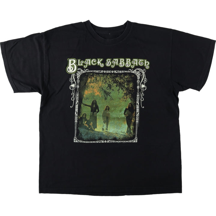 BLACK SABBATH Black Sabbath band T-shirt, band T, men's size L unclear black type Vintage Second Hand