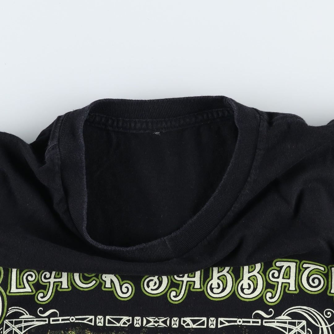 BLACK SABBATH Black Sabbath band T-shirt, band T, men's size L unclear black type Vintage Second Hand