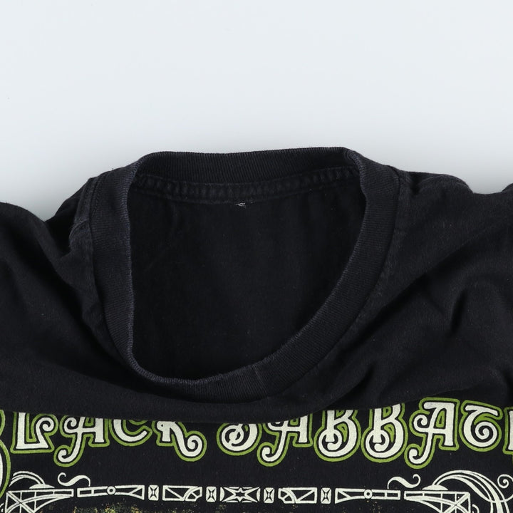 BLACK SABBATH Black Sabbath band T-shirt, band T, men's size L unclear black type Vintage Second Hand