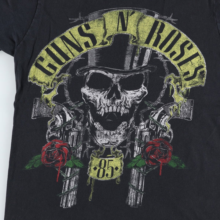Guns N' Roses Band T-shirt, Men's M size cotton black type Vintage Second Hand
