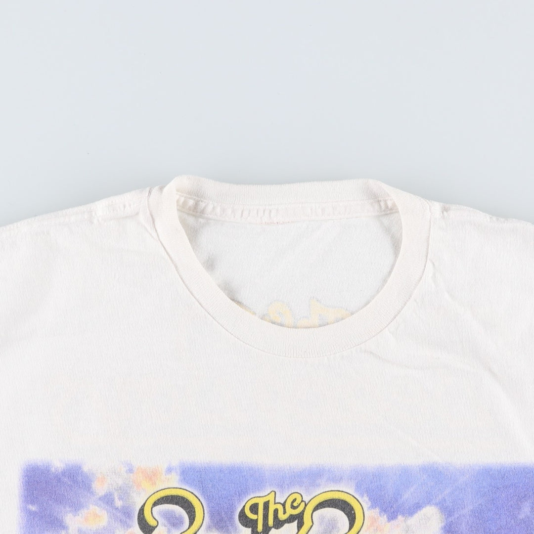 THE BEACH BOYS Band T-shirt (Men's size L equivalent) unclear white type Vintage Second Hand