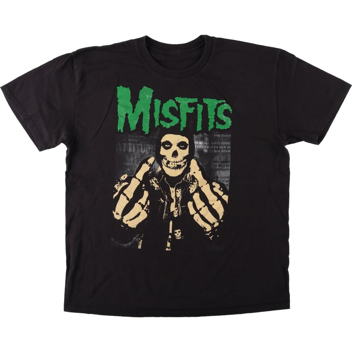 MISFITS Misfits Band T-shirt, Band T, Men's XL size unclear black type Vintage Second Hand