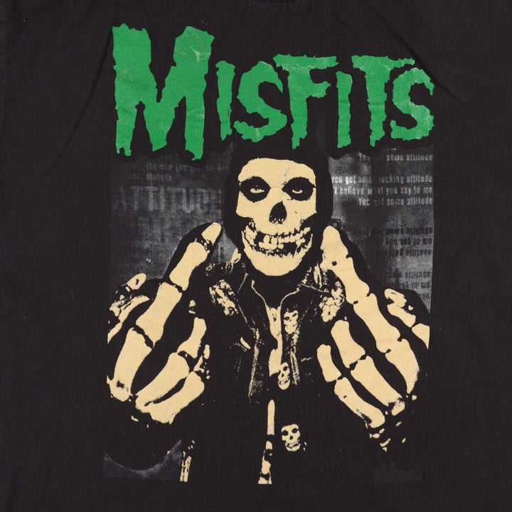 MISFITS Misfits Band T-shirt, Band T, Men's XL size unclear black type Vintage Second Hand
