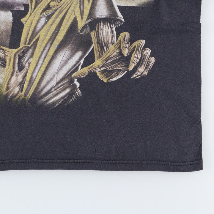 Delta IRON MAIDEN band T-shirt, size M, men's cotton black type Vintage Second Hand