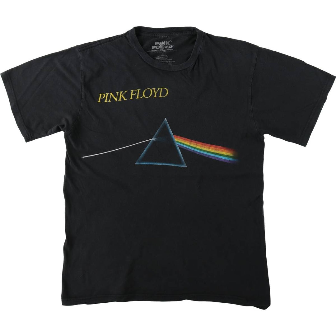 PINK FLOYD Pink Floyd Band T-shirt Band T Men's L size cotton black type Vintage Second Hand