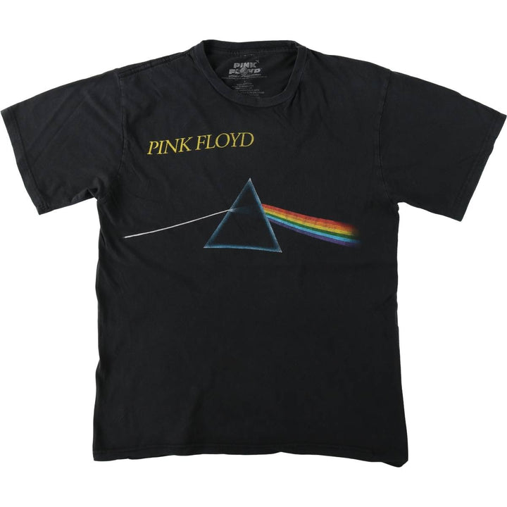 PINK FLOYD Pink Floyd Band T-shirt Band T Men's L size cotton black type Vintage Second Hand