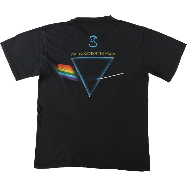 PINK FLOYD Pink Floyd Band T-shirt Band T Men's L size cotton black type Vintage Second Hand