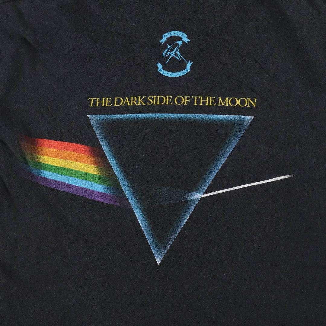 PINK FLOYD Pink Floyd Band T-shirt Band T Men's L size cotton black type Vintage Second Hand