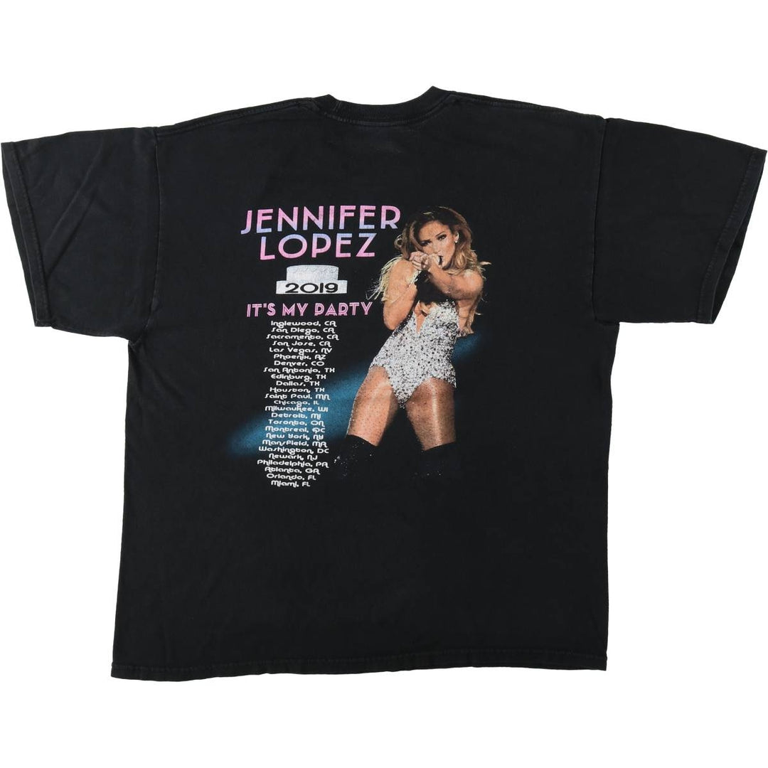 ALSTYLE Jennifer Lopez Band T-shirt (Men's size L) unclear black type Vintage Second Hand