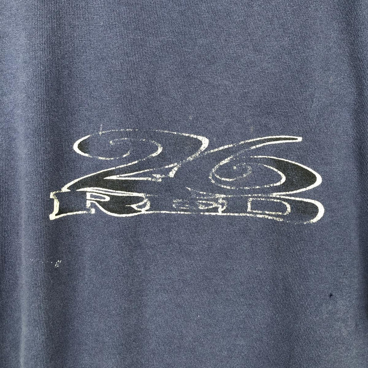 ~90'S 26RED parody surf/skate t-shirt, men's size XL equivalent. unclear navy blue type Vintage Second Hand
