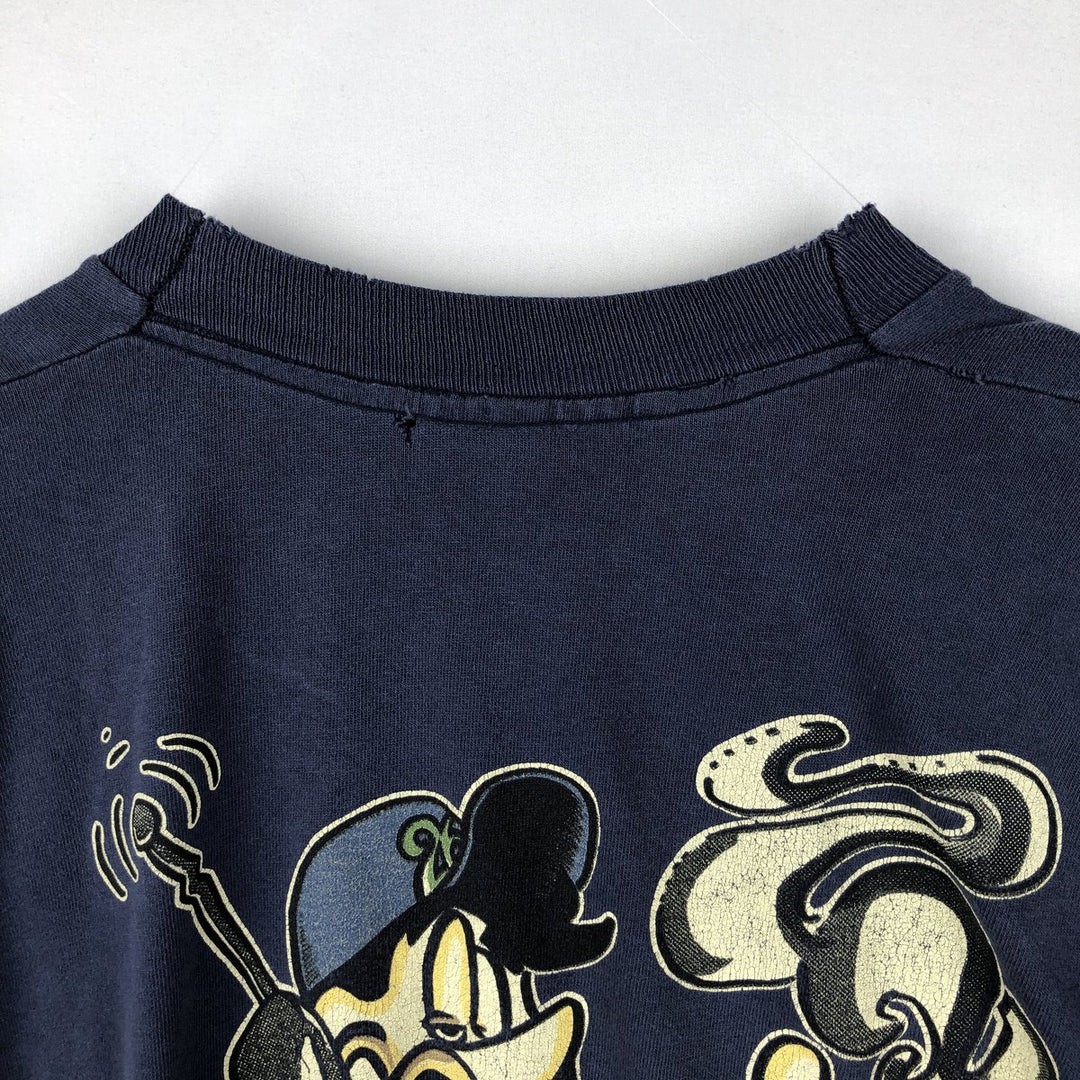 ~90'S 26RED parody surf/skate t-shirt, men's size XL equivalent. unclear navy blue type Vintage Second Hand