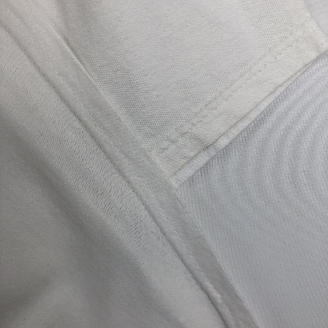 90s-00'S Hanes BUD SPORTS PRODUCTIONS advertising T-shirt, men's size L (approx.) cotton white type Vintage Second Hand