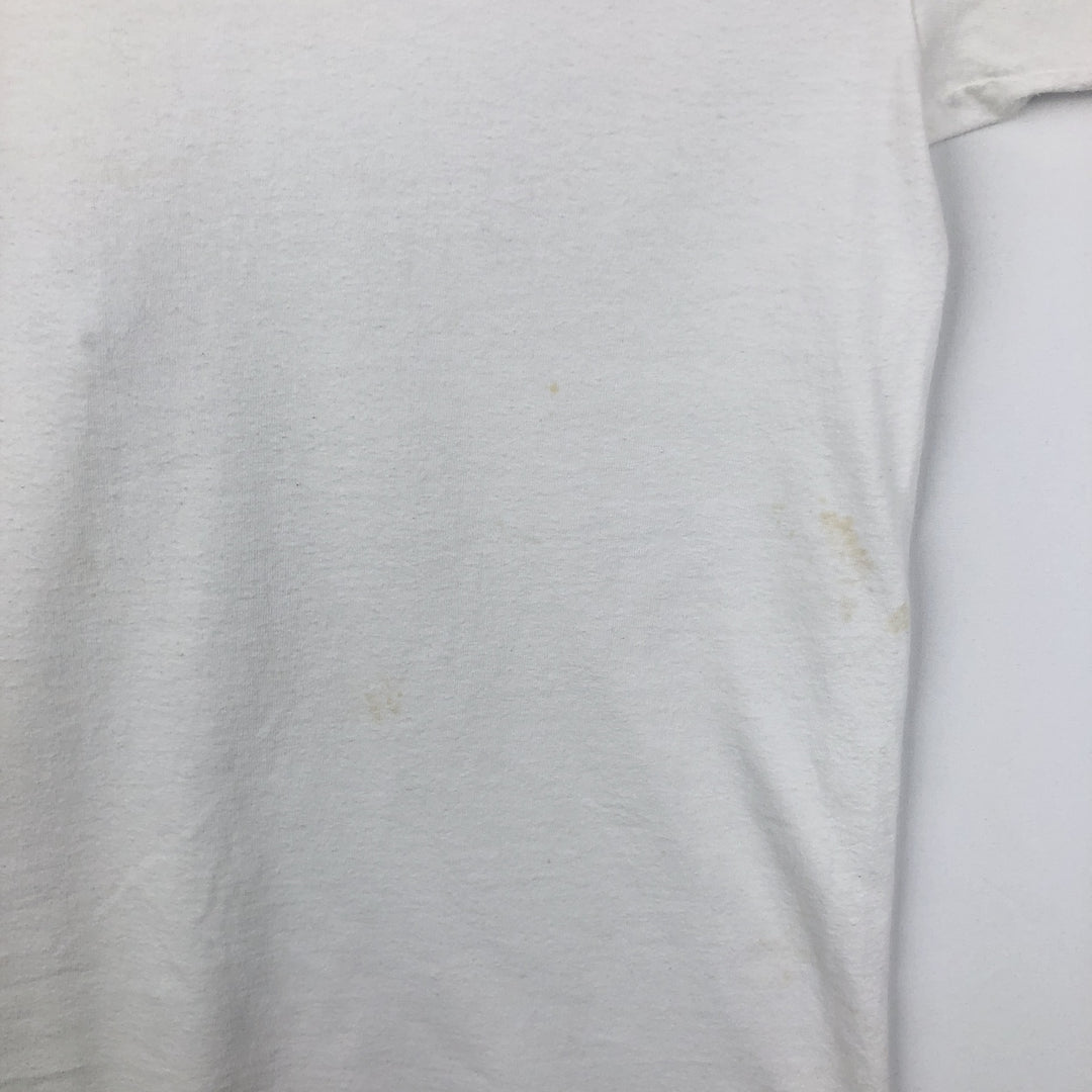 90s-00'S Hanes BUD SPORTS PRODUCTIONS advertising T-shirt, men's size L (approx.) cotton white type Vintage Second Hand