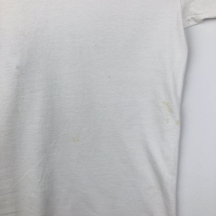 90s-00'S Hanes BUD SPORTS PRODUCTIONS advertising T-shirt, men's size L (approx.) cotton white type Vintage Second Hand