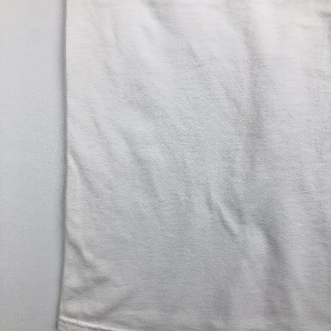 90s-00'S Hanes BUD SPORTS PRODUCTIONS advertising T-shirt, men's size L (approx.) cotton white type Vintage Second Hand