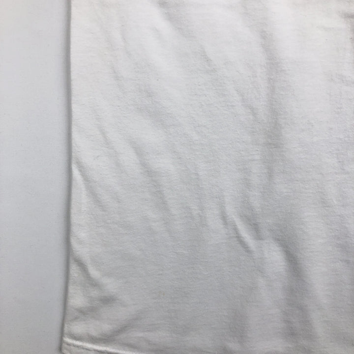 90s-00'S Hanes BUD SPORTS PRODUCTIONS advertising T-shirt, men's size L (approx.) cotton white type Vintage Second Hand