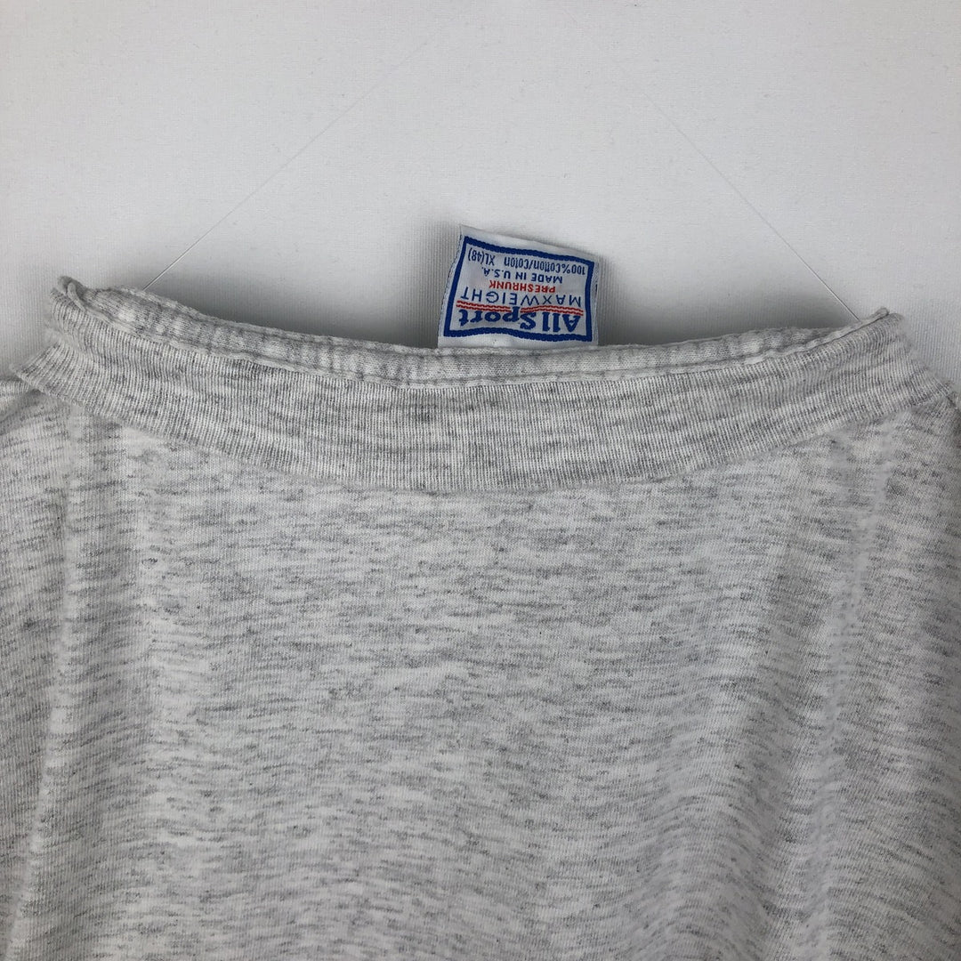 90'S All Sport Art T-Shirt, Made in USA, Men's XL equivalent, Vintage cotton gray type Vintage Second Hand