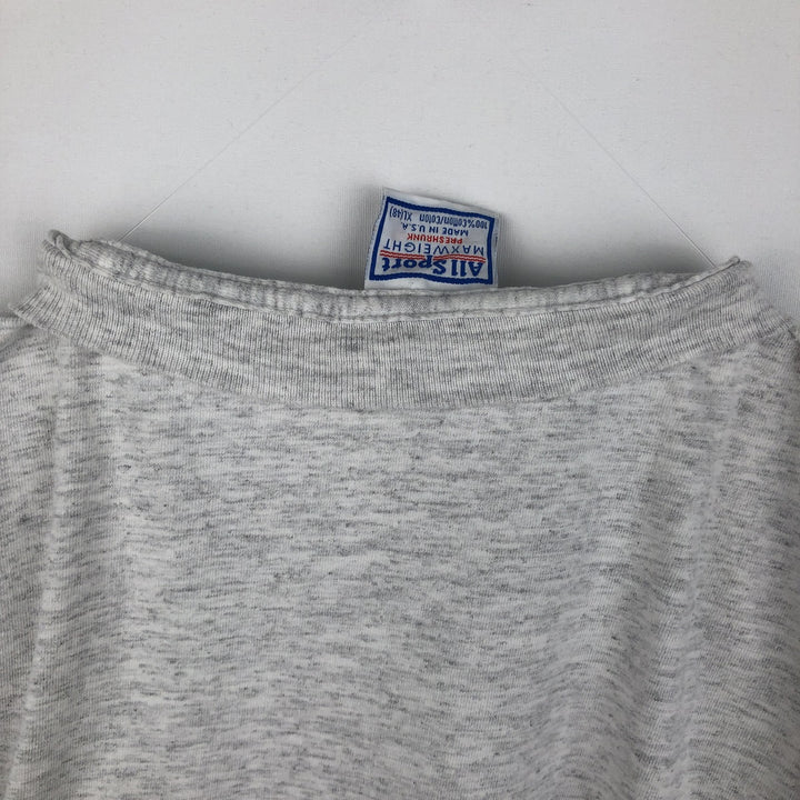 90'S All Sport Art T-Shirt, Made in USA, Men's XL equivalent, Vintage cotton gray type Vintage Second Hand