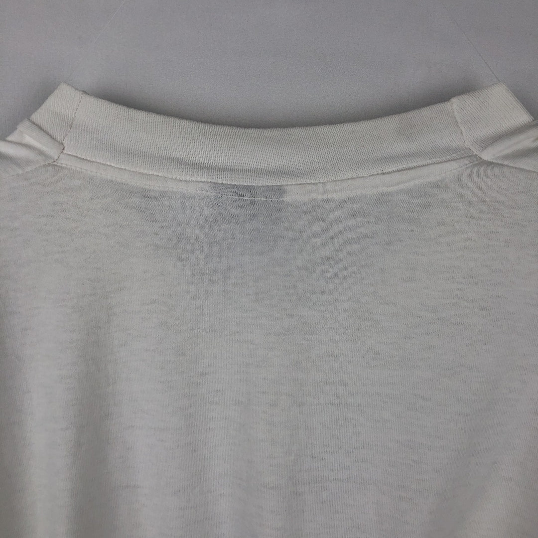 ~ 90'S Screen Stars Best Message Print T-Shirt, Made in USA, Men's Size L (Equivalent), Vintage cotton white type Vintage Second Hand