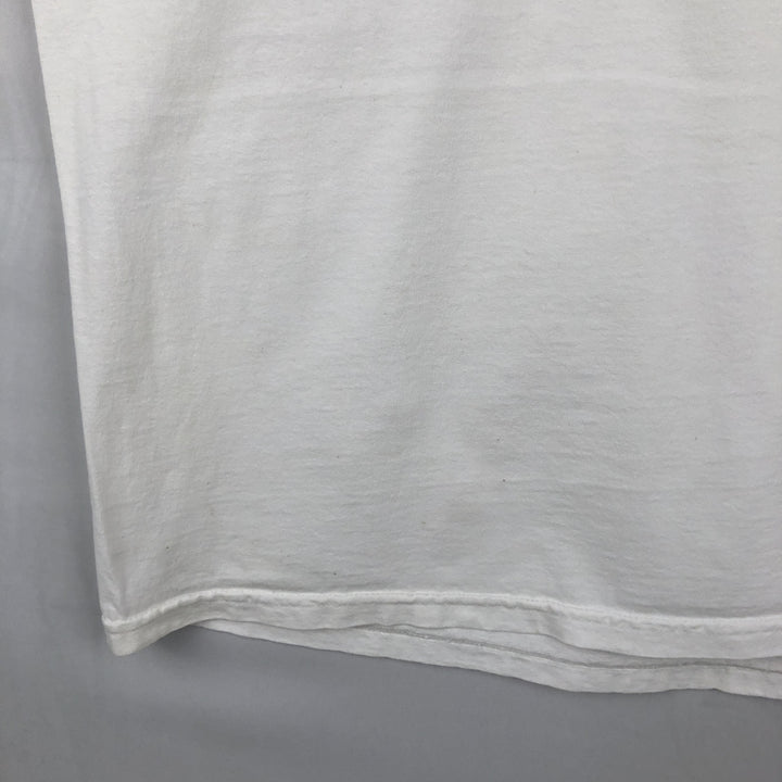 80s-90'S Jerzees message print t-shirt, made in USA, vintage. cotton white type Vintage Second Hand