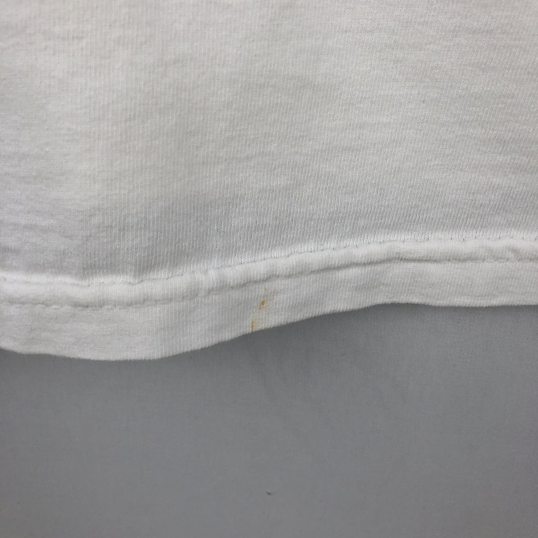 80s-90'S Jerzees message print t-shirt, made in USA, vintage. cotton white type Vintage Second Hand