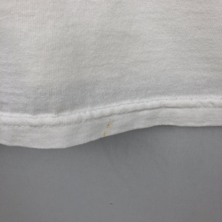 80s-90'S Jerzees message print t-shirt, made in USA, vintage. cotton white type Vintage Second Hand