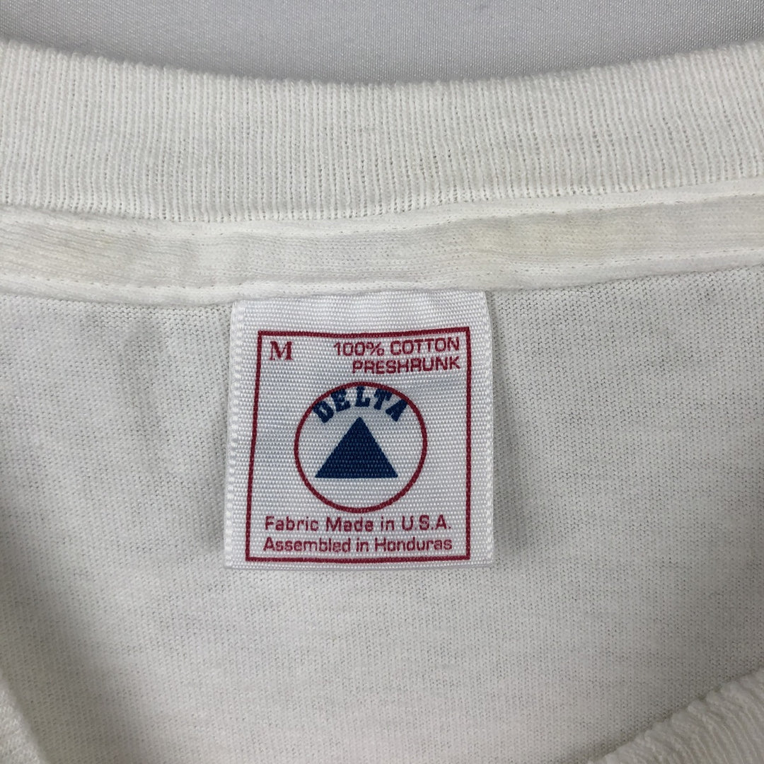 90'S Delta Art T-shirt, Men's Size M (approx.), Vintage cotton white type Vintage Second Hand