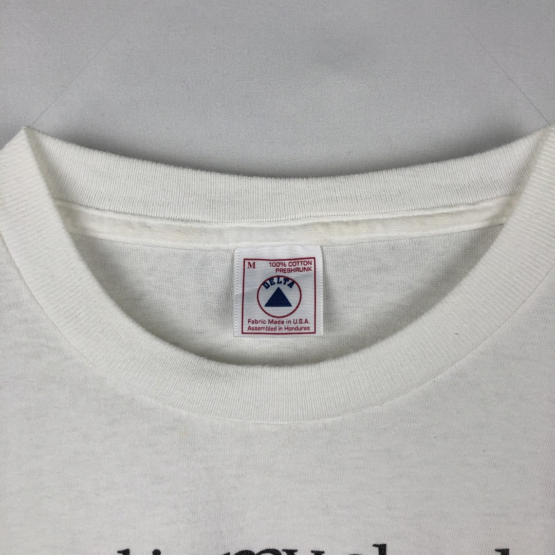 90'S Delta Art T-shirt, Men's Size M (approx.), Vintage cotton white type Vintage Second Hand