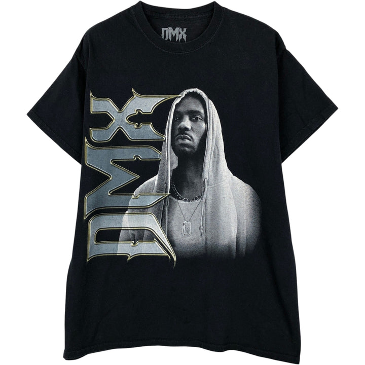 DMX Rap T-shirt, Men's M size cotton black type Vintage Second Hand